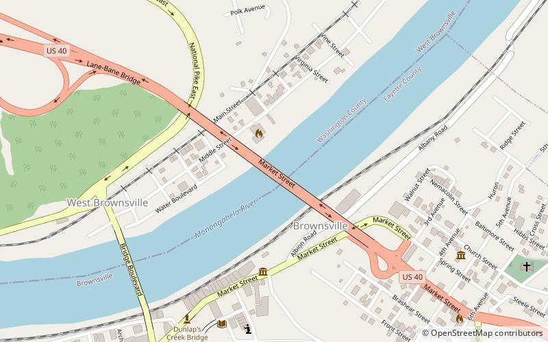Lane Bane Bridge location map