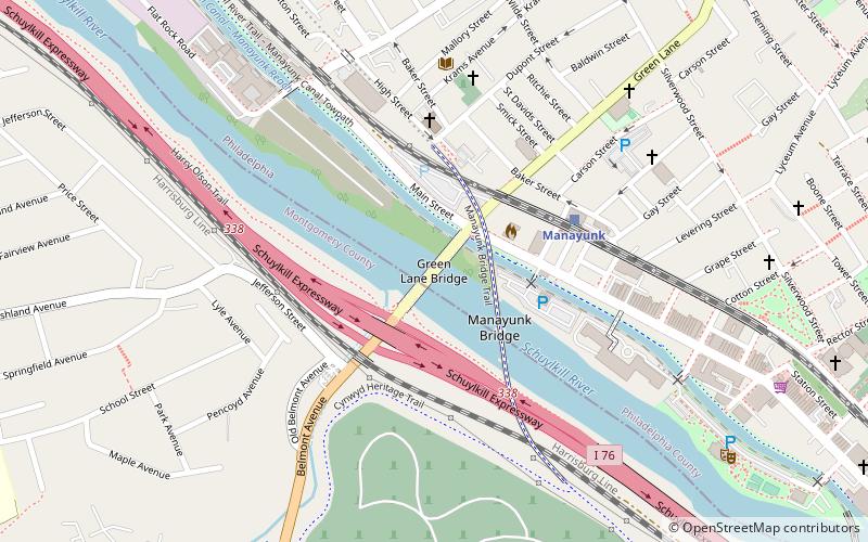 Green Lane Bridge location map