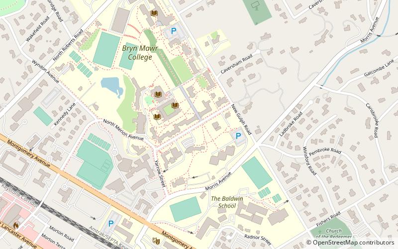 Bryn Mawr Campus Arboretum location map