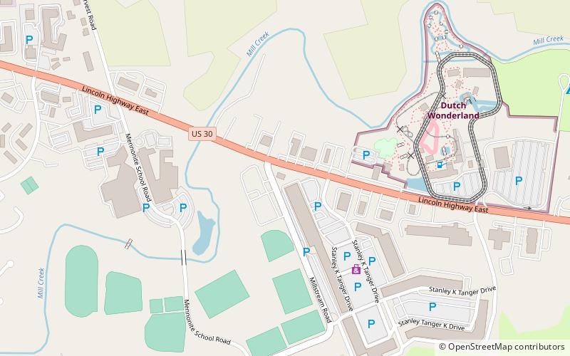 Lancaster Mennonite School location map