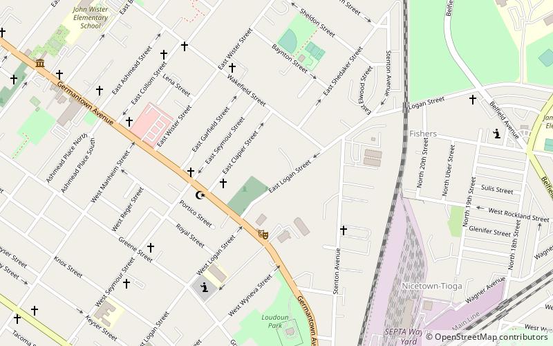 Fisher's Lane location map
