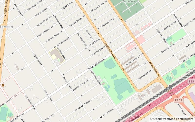 wissinoming filadelfia location map