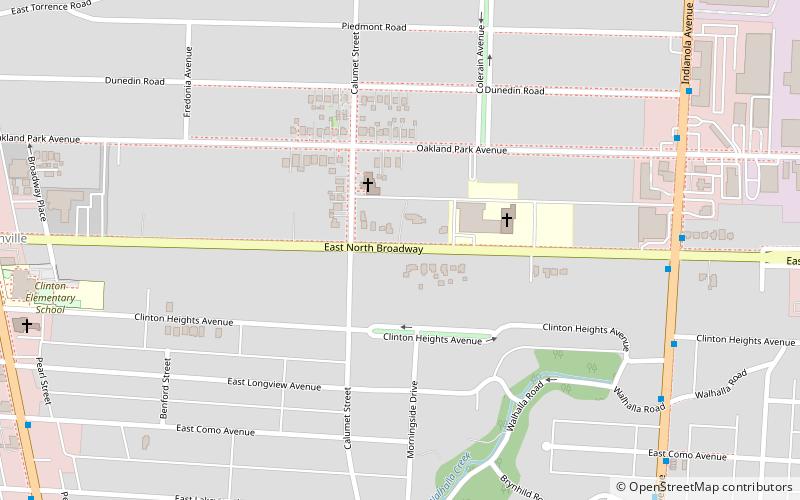 East North Broadway Historic District location map