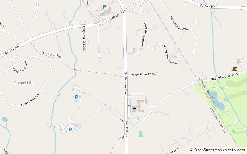 Daylesford Abbey location map