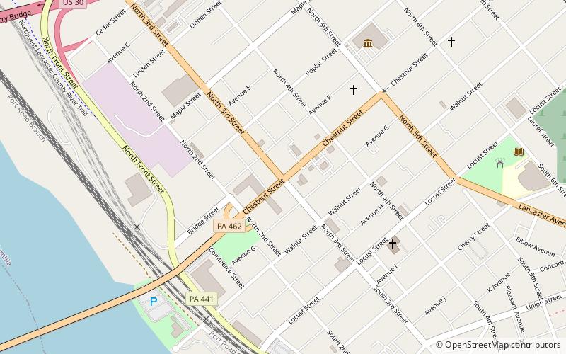 Philadelphia and Lancaster Turnpike location map