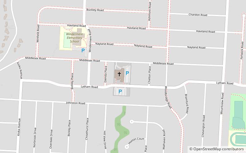 Upper Arlington Lutheran Church location map