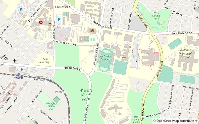 McCarthy Stadium location map