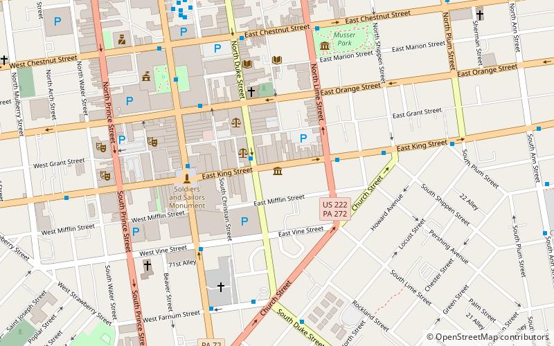 Demuth Museum location map
