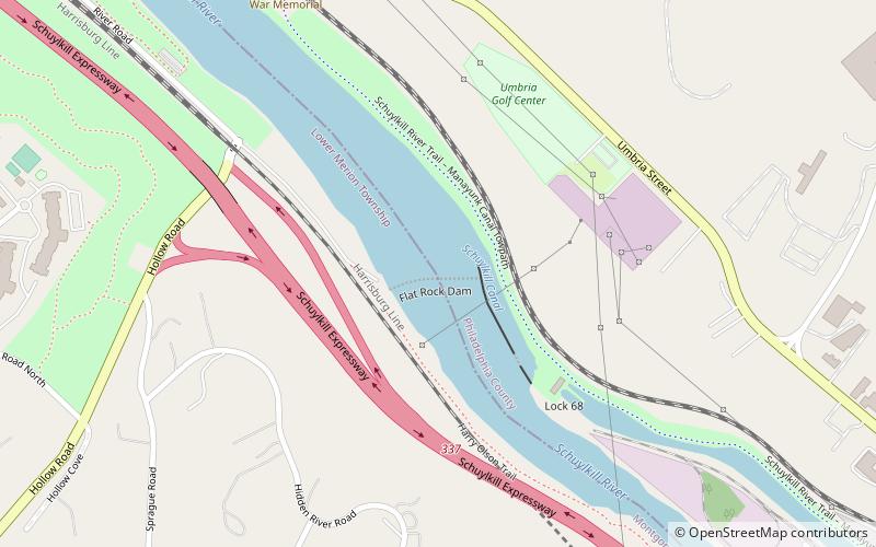 Flat Rock Dam location map