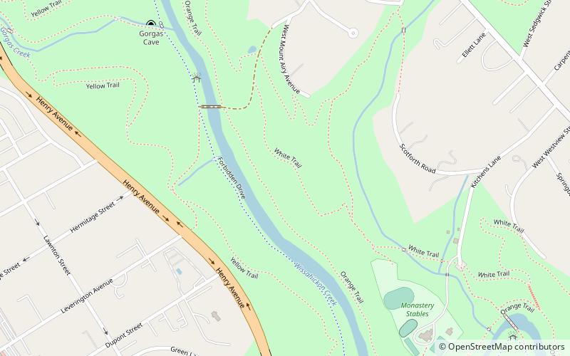 Wissahickon Valley Park location map