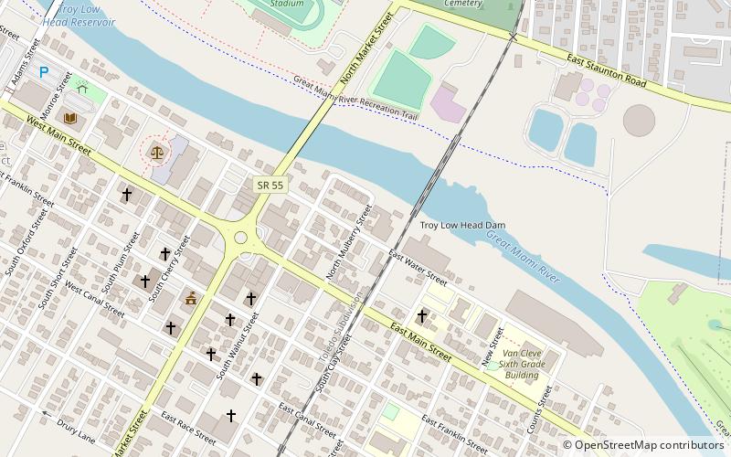 Overfield Tavern location map