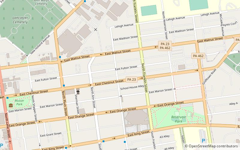 North Shippen–Tobacco Avenue Historic District location map
