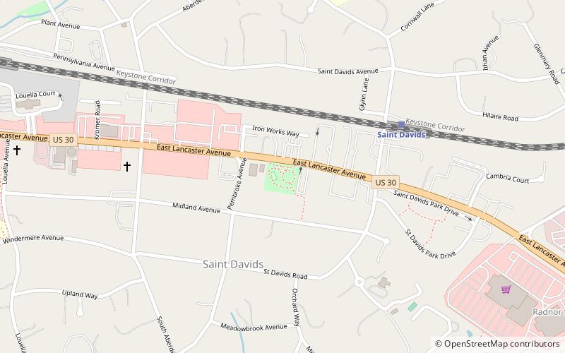 St. Davids location map