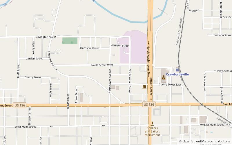 Bethel AME Church of Crawfordsville location map