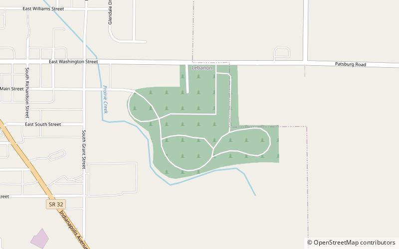 Oak Hill Cemetery location map