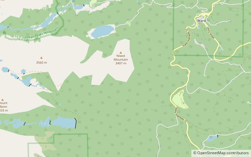 Fourmile Canyon location map