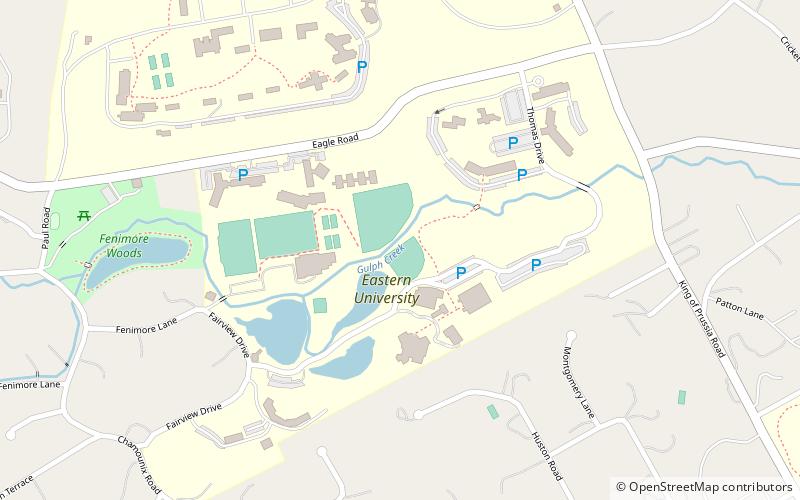 Eastern University location map