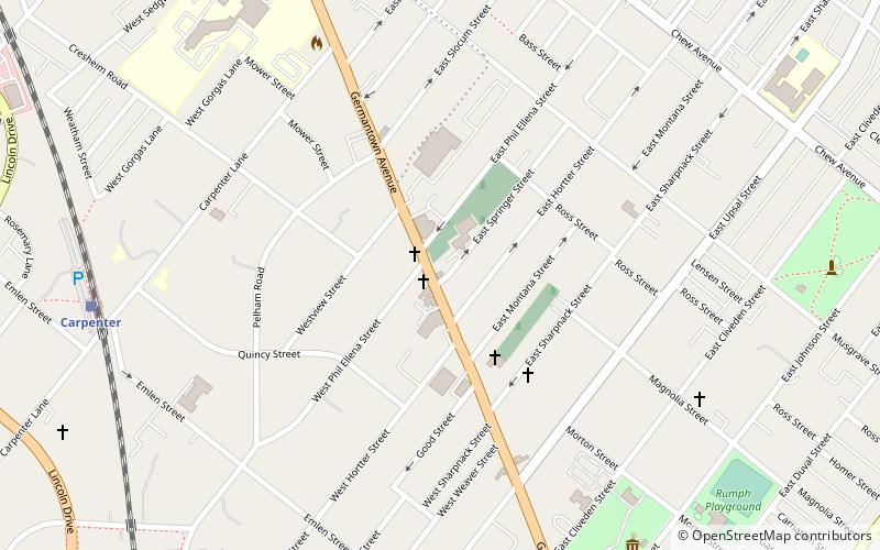 beggarstown school philadelphie location map