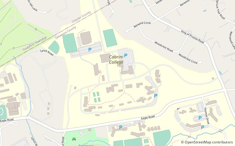 cabrini university wayne location map