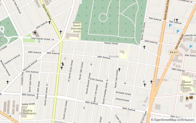 Ogontz location map