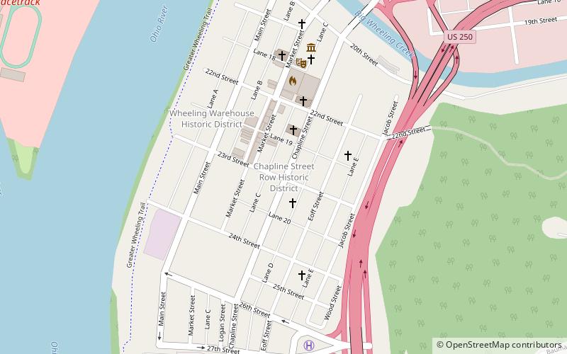 Chapline Street Row Historic District location map