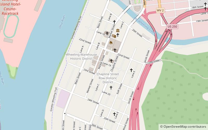 Centre Market Square Historic District location map
