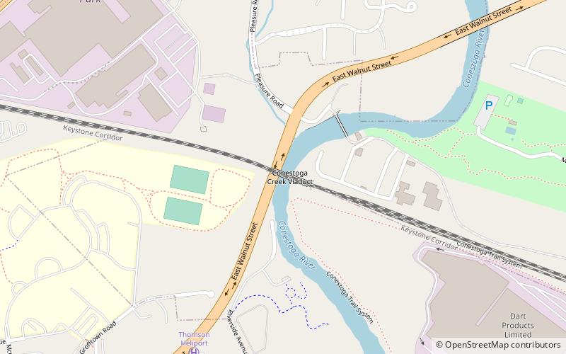 conestoga creek viaduct lancaster location map