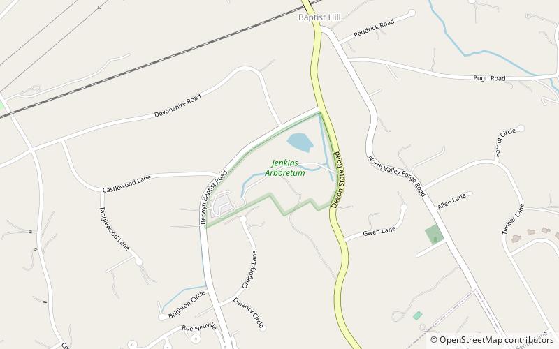 Jenkins Arboretum location map