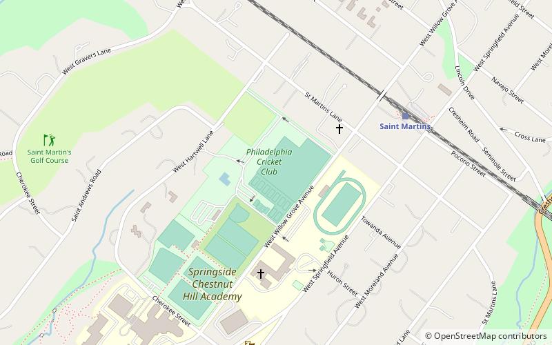 Philadelphia Cricket Club location map