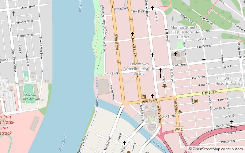 artisan center wheeling location map