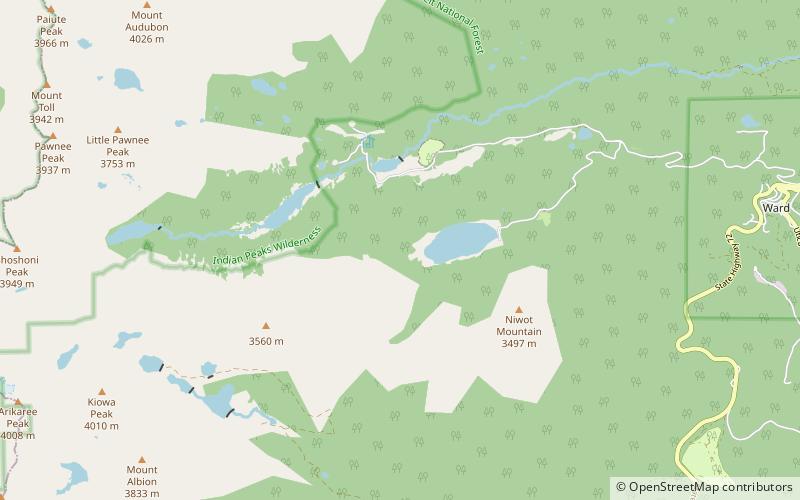 Left Hand Creek location map