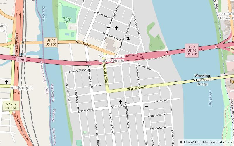 Wheeling Island location map