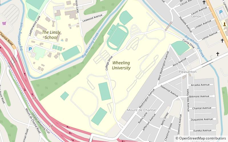 Wheeling University location map