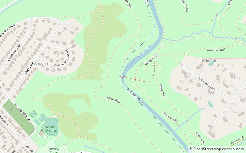 Thomas Mill Covered Bridge location map