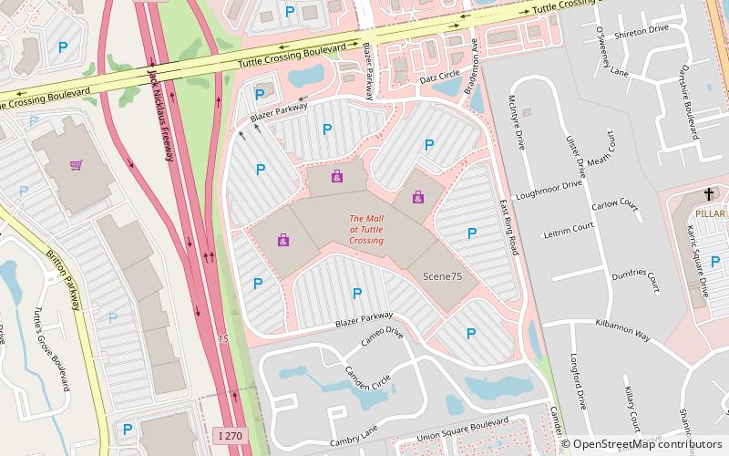 The Mall at Tuttle Crossing location map