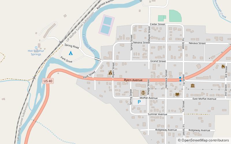 Hot Sulphur Springs Town Hall location map