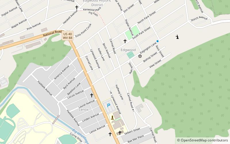 Woodsdale–Edgewood Neighborhood Historic District location map