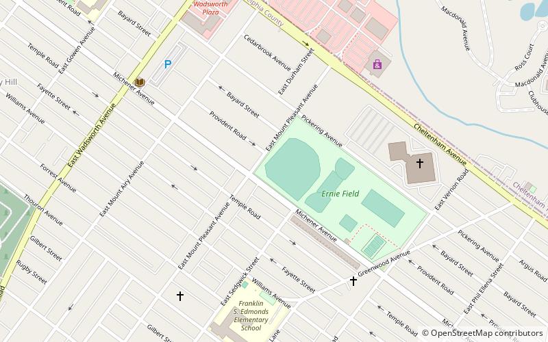 erny field philadelphie location map