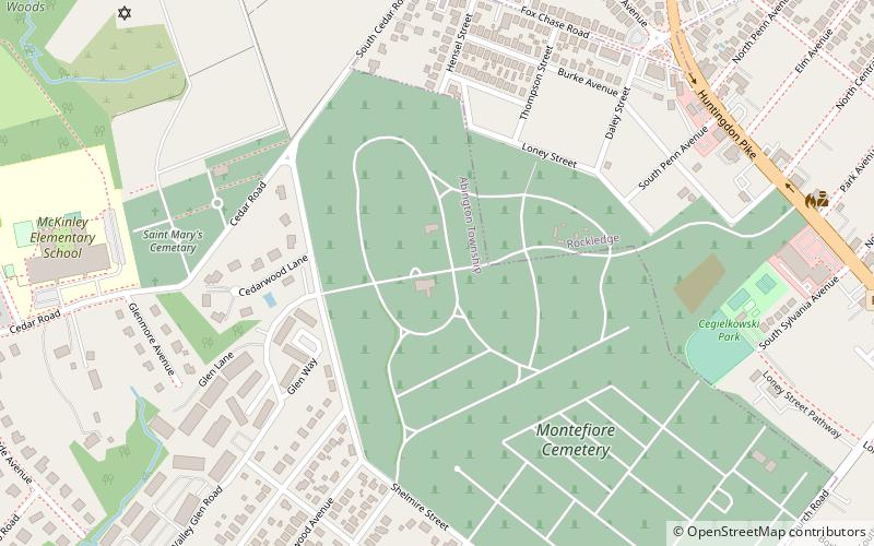 Lawnview Memorial Park location map