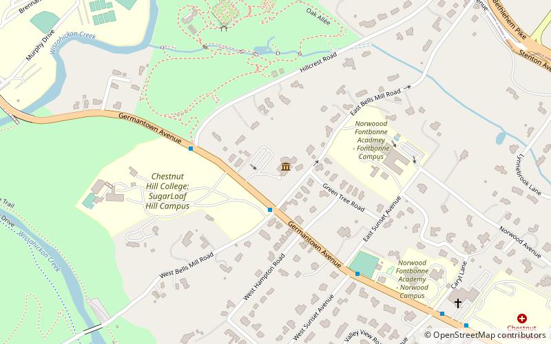Woodmere Art Museum location map