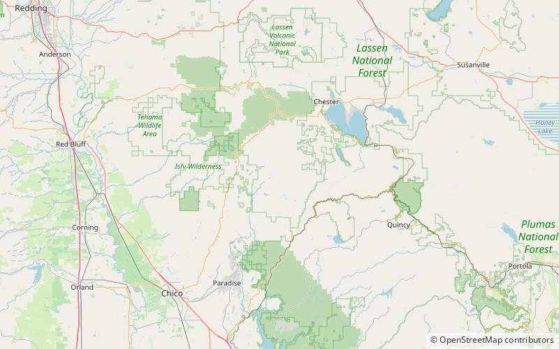 Butte Creek Ecological Reserve location map