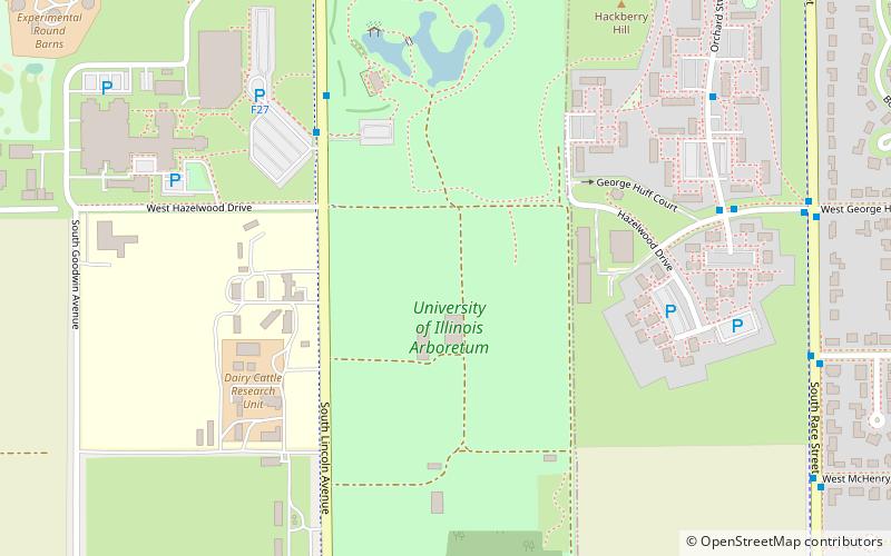 Arboretum location map