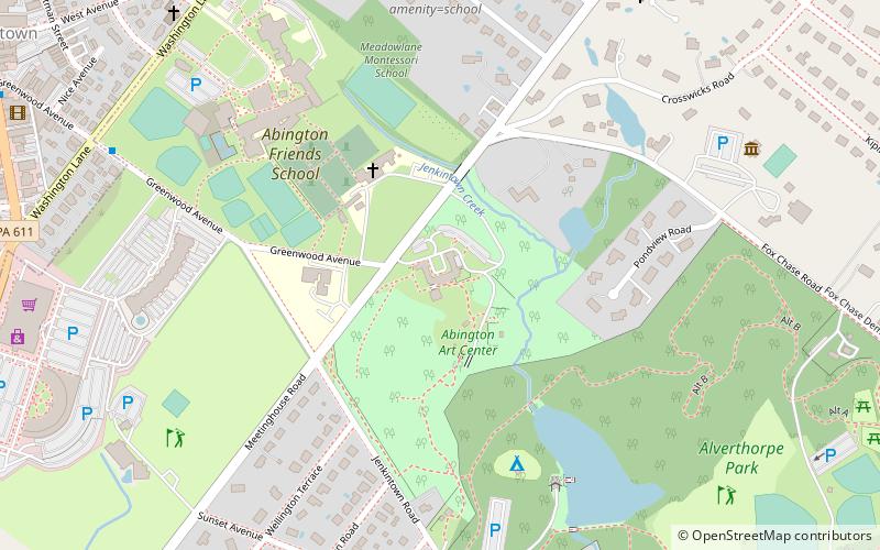 Abington Art Center location map