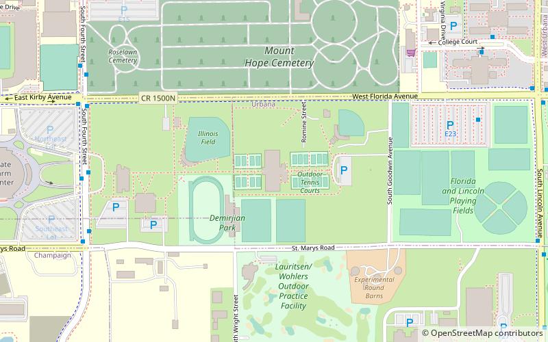 atkins tennis center urbana location map