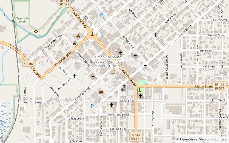 Darke County Courthouse location map