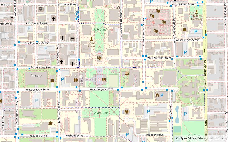 Observatoire astronomique de l'université de l'Illinois location map