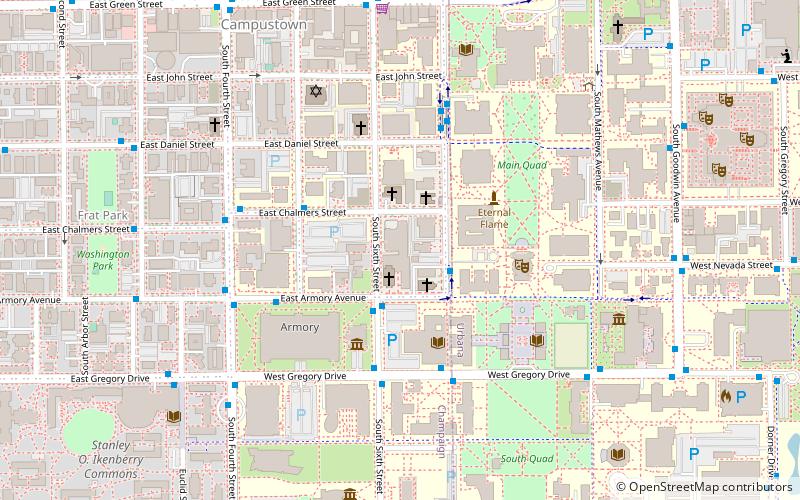 St. John's Catholic Newman Center location map