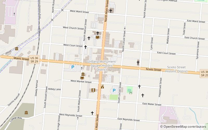 Urbana location map