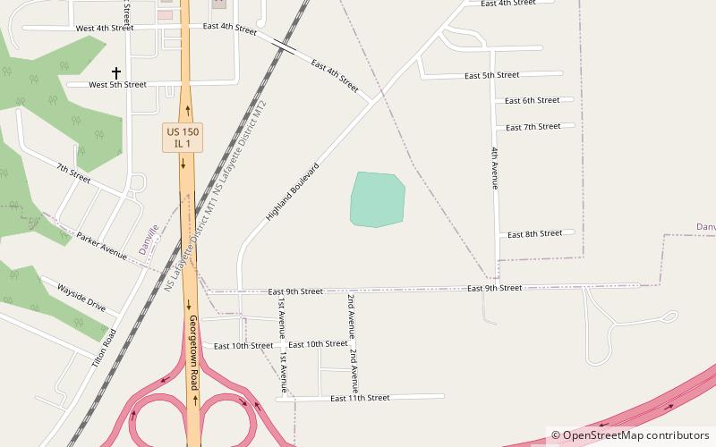 Danville Stadium location map