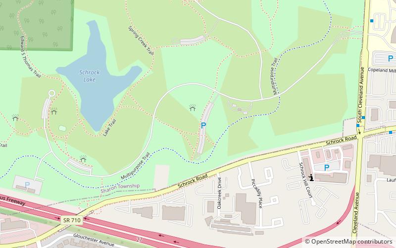 Sharon Woods Metro Park location map